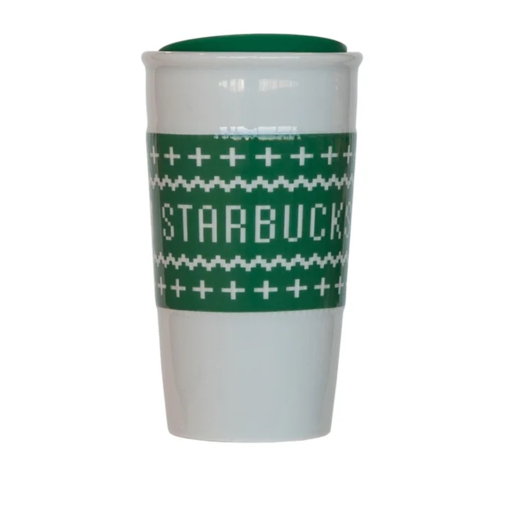 Starbucks 2016 double wall ceramic cup with lid